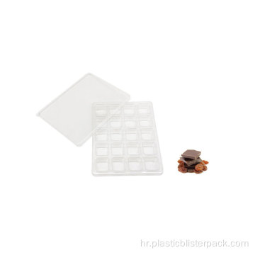 Prilagođeni čokoladni čisti poklopac plastične plastične ladice